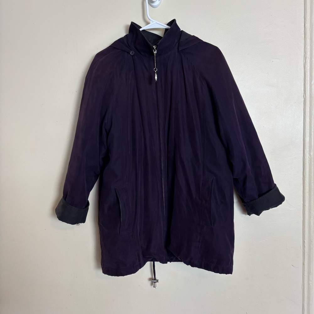 London Fog vintage fully lined draw string waist Jacket